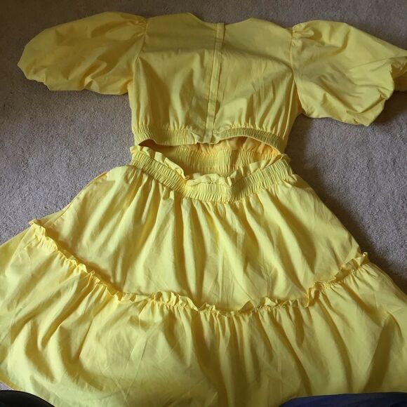 English Factory POPLIN CUT-OUT MINI DRESS - Picture 9 of 9